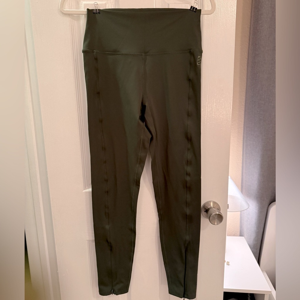 P.E. Nation Olive Green High-Waisted Leggings